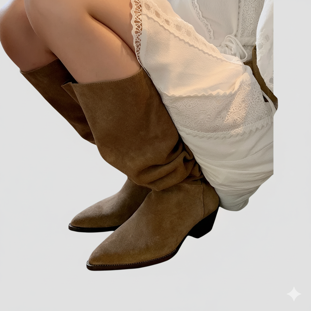 Thea | Suede Retro Winter Boots