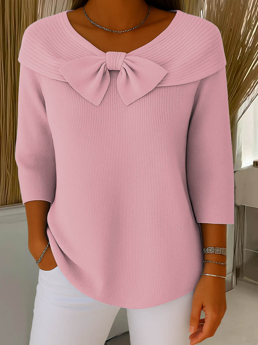 Sofie™ – Sweater With Bow Accent
