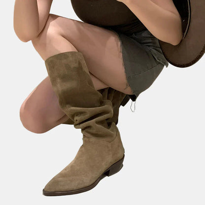 Thea | Suede Retro Winter Boots