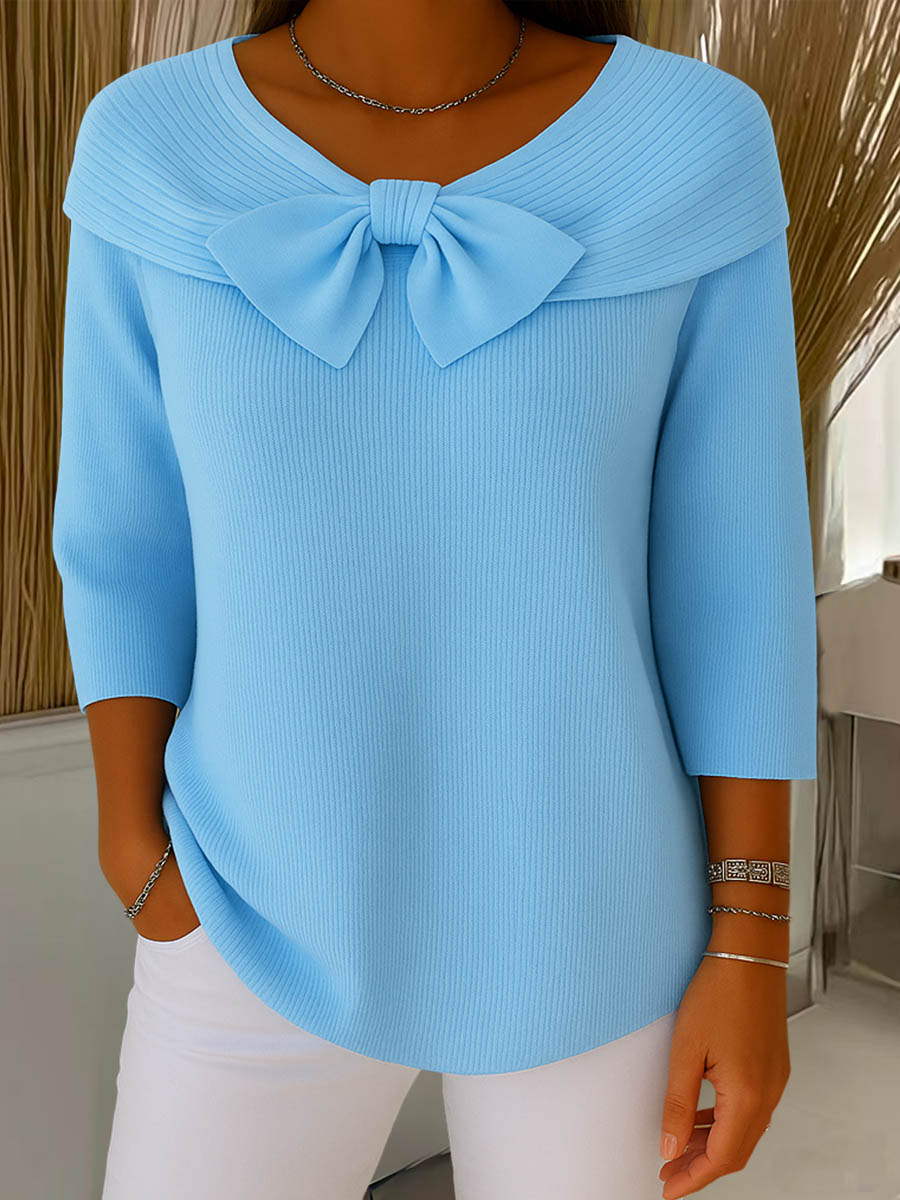 Sofie™ – Sweater With Bow Accent