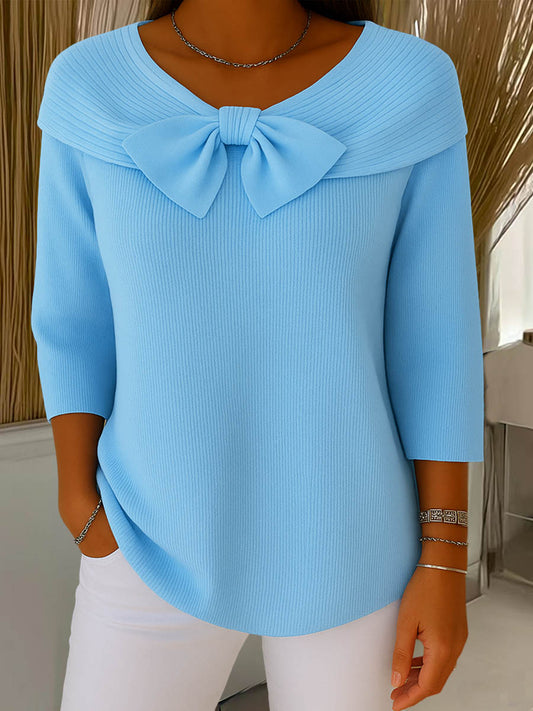 Sofie™ – Sweater With Bow Accent
