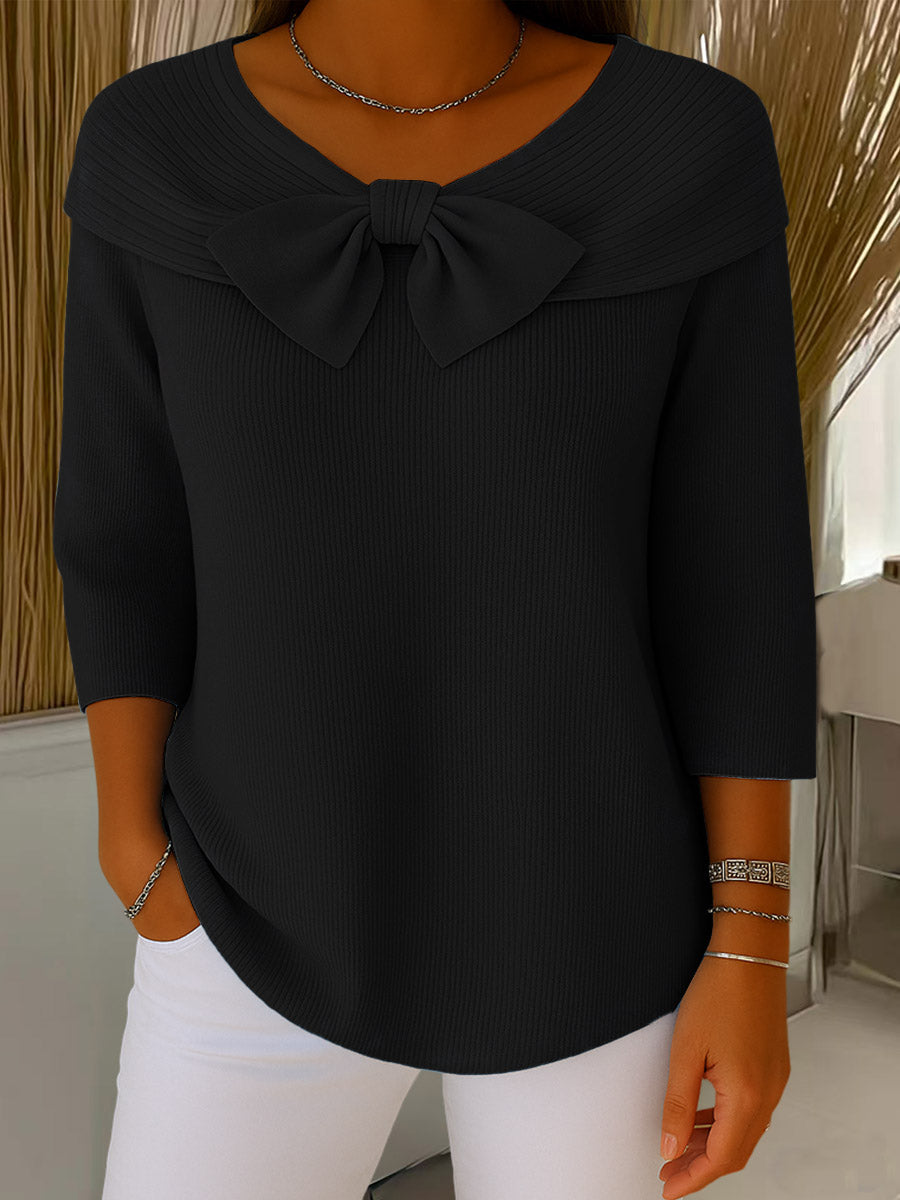 Sofie™ – Sweater With Bow Accent